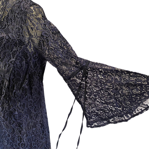 Roaman’s 2pc Navy Dress & Lace Cover Jacket 14W - Picture 9 of 14